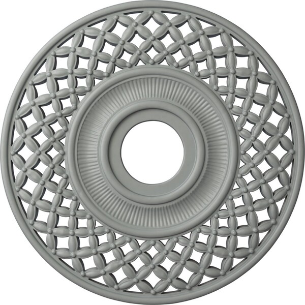 Ekena Millwork Robin Ceiling Medallion (Fits Canopies up to 6 1/4"), 22 1/4"OD x 4 3/4"ID x 1 1/4"P, Primed White CM22RB - main